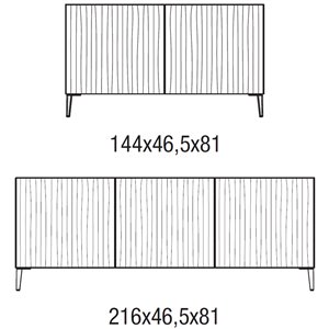Aparador Musa patas Bontempi
