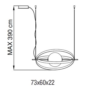 Lámpara Suspensión Papillon Bontempi