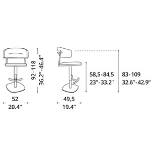 Taburete Alia Ozzio Design