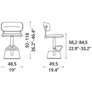 Taburete Logan Ozzio Design