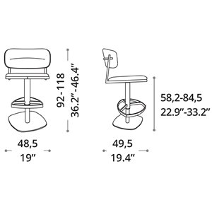 Taburete Persy Ozzio Design