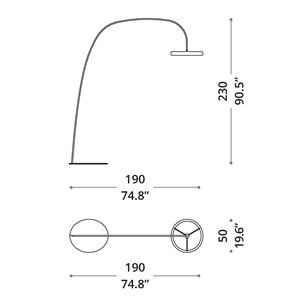 Lámpara pie Astrum Ozzio Desing