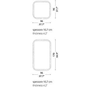 Espejo Raggio Ozzio Desing
