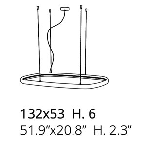 Lámpara suspensión Atollo Ozzio Desing