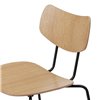 Silla Vega VLA26T Carl Hansen and Son - Roble barniz Acero negro