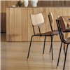 Silla Vega VLA26T Carl Hansen and Son - Roble barniz Acero negro