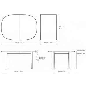 Mesa OW224 extensible Carl Hansen and Son
