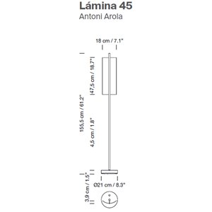 Lámpara pie Lámina 45 SantaCole
