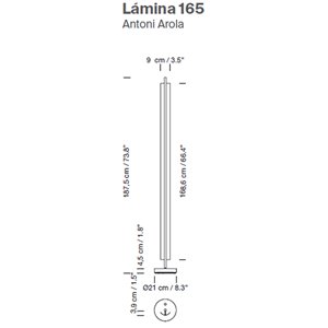 Lámpara pie Lámina 165 SantaCole
