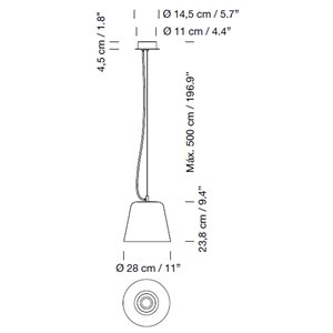 Lámpara suspensión Vaso SantaCole
