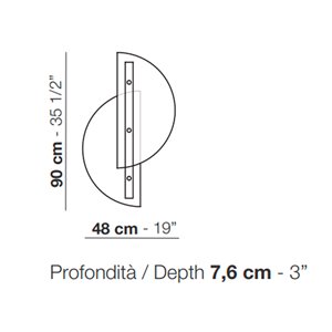 Lámpara de pared Papillon Arflex