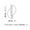 Lámpara de pared Papillon Arflex
