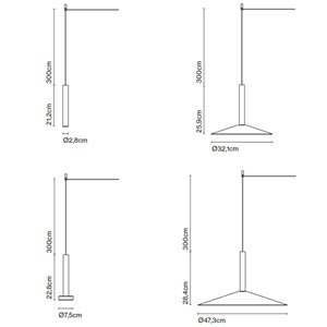 Lámpara suspensión Milana 24V Marset