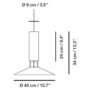 Lámpara colgante Rebound Carpyen