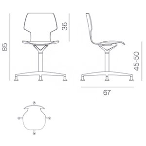 Silla Gràcia Giratoria Mobles 114