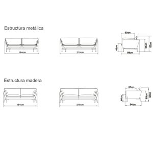 Sofá Hasle Lux Scandinavian Upholstery