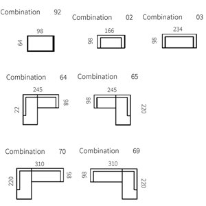 Sofá K651 Scandinavian Upholstery