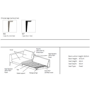 Sofá K652 Scandinavian Upholstery