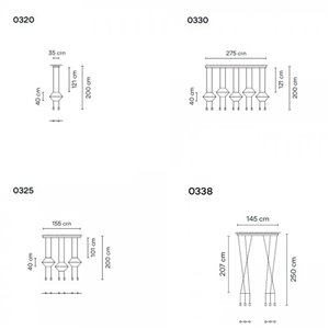 Lámpara suspensión Wireflow Lineal Vibia