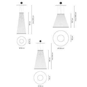 Lámpara suspensión Array cónica Vibia 
