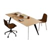 Mesa Aise Oficina rectangular fija pies metálicos Treku