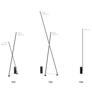 Lámpara pie Sticks Vibia