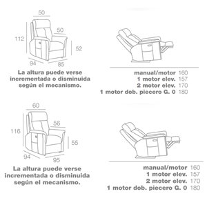 Sillón Relax Cádiz Moher