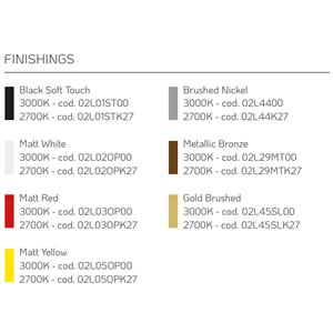 Lámpara pie Daphine Terra Led Lumina