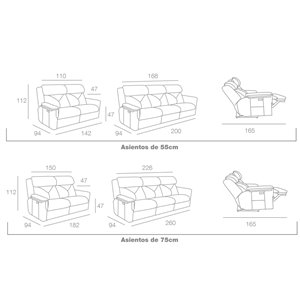 Sofá Relax Australia Moher