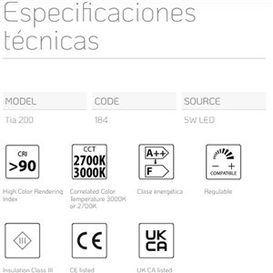 Lámpara de suspensión TIA Lumina