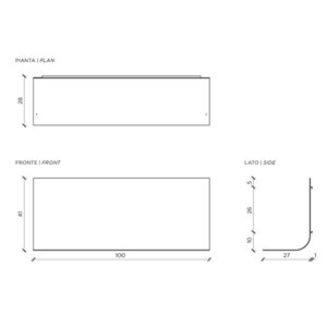 Estante de pared Sfoglia Mogg