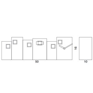 Reloj pared Burano Progetti