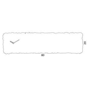 Reloj pared Clock_Circle rectangular Progetti