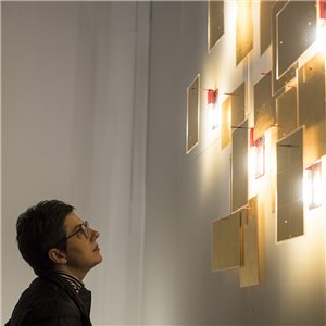 Aplique pared 24 Karat Blau Flat Ingo Maurer