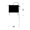 Aplique pared 24 Karat Blau W Ingo Maurer