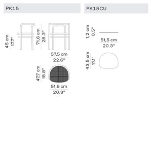 Silla PK15 Fritz Hansen