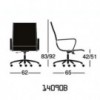 Silla ejecutivo Light 14090 de Luxy.  Sillas ejecutivas para oficina.