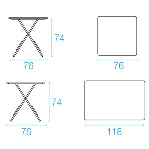 Mesa plegable Pigalle Emu