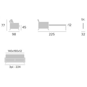 Sofá cama Chester Francés Bañón
