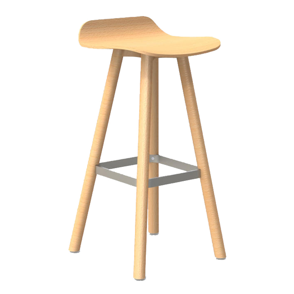 Taburete Set Patas de Madera Roble Bajo Sellex