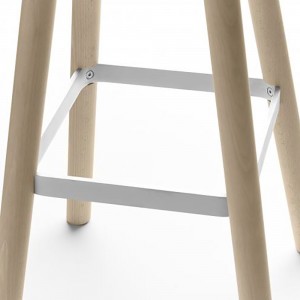 Taburete Set patas madera polipropileno Sellex