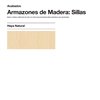 Taburete Set Patas de Madera Roble Bajo Sellex