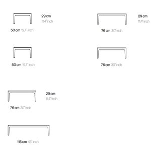 Mesa baja Ribbons Möwee