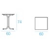 Mesa cuadrada Table System Emu