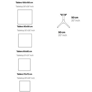 Mesa baja Uni XL Möwee