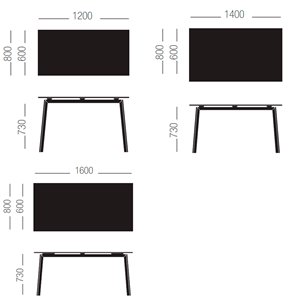 Mesa rectangular Fast Sellex