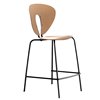 Taburete Globus Bajo: Roble-Negro