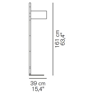Lámpara pie Parallel Oluce