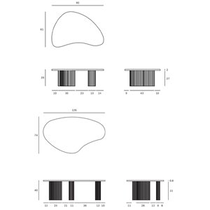 Mesa centro Boomerang Ethnicraft