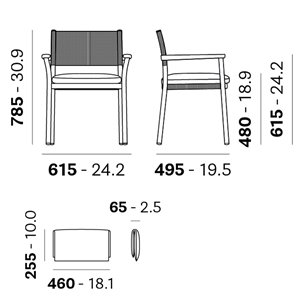 Sillón Guinea 3693 Pedrali